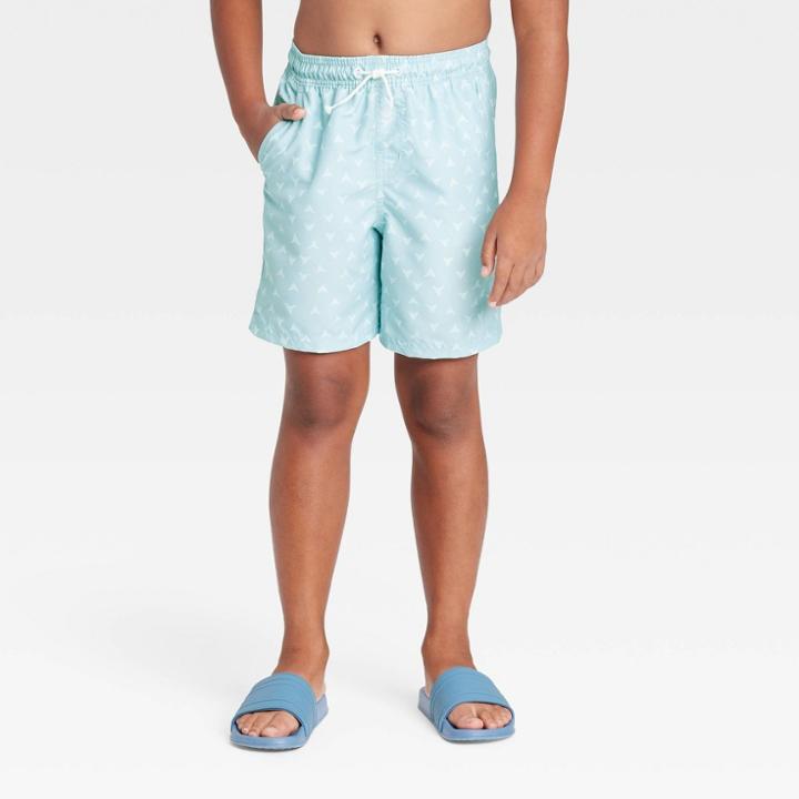 Boys' Shark Print Swim Trunks - Art Class