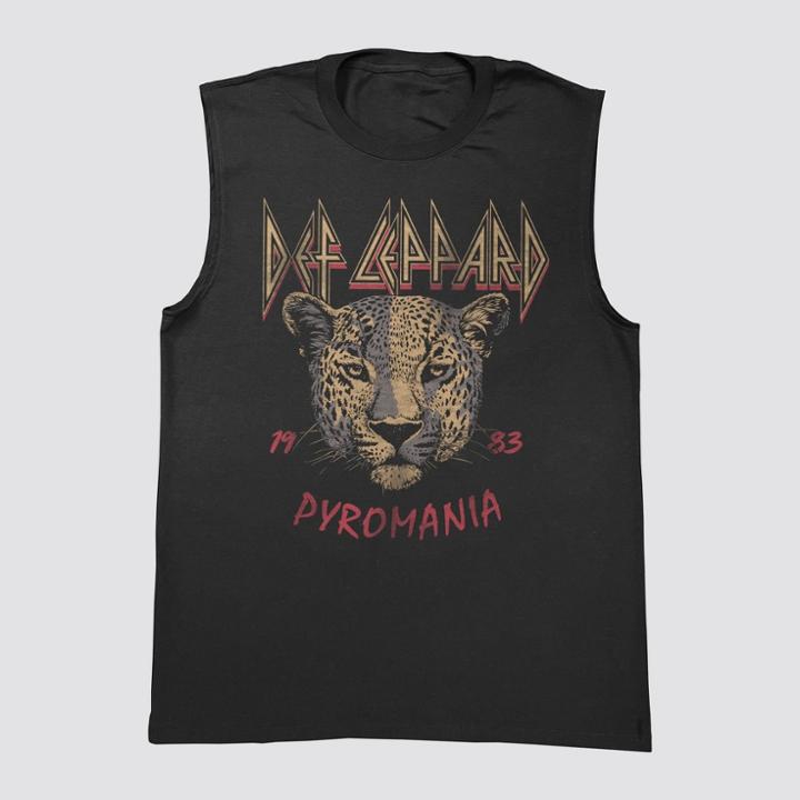 Men's Def Leppard Tank Top - Black