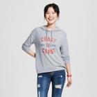 Women's Coast To Coast Soft Brushed Leisure Pullover Sweatshirt Heather Gray Xs - Well Worn (juniors')