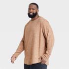 Men's Big & Tall Soft Gym Long Sleeve T-shirt - All In Motion Dark Butterscotch