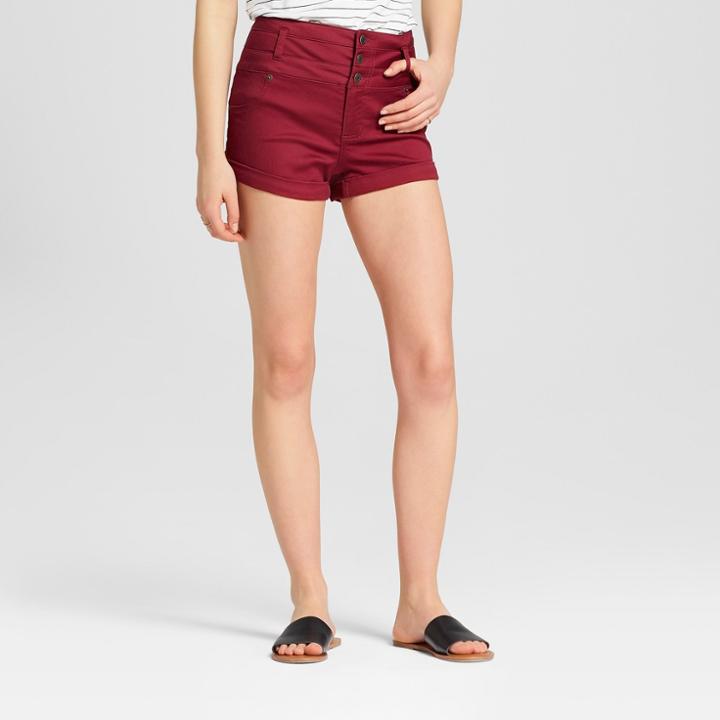 Women's High-rise Triple Stacked Shorts - Mossimo Supply Co. Red