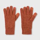 Women's Rib Glove - Universal Thread Rust, Red