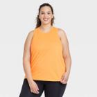 Women's Plus Size Essential Racerback Tank Top - All In Motion Light Orange