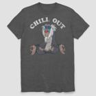 Adult Disney Chill Out Short Sleeve Graphic T-shirt - Gray