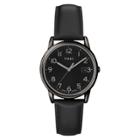 Men's Timex Watch With Leather Strap - Black T2n947jt,