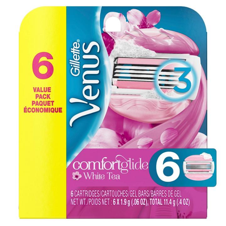 Venus Comfortglide White Tea Women's Razor Blade Refills