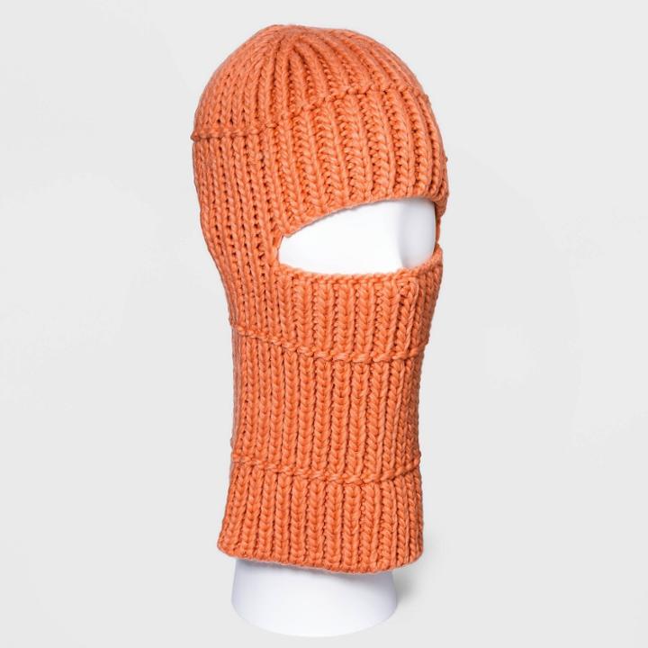 Women's Knit Balaclava - Wild Fable Orange