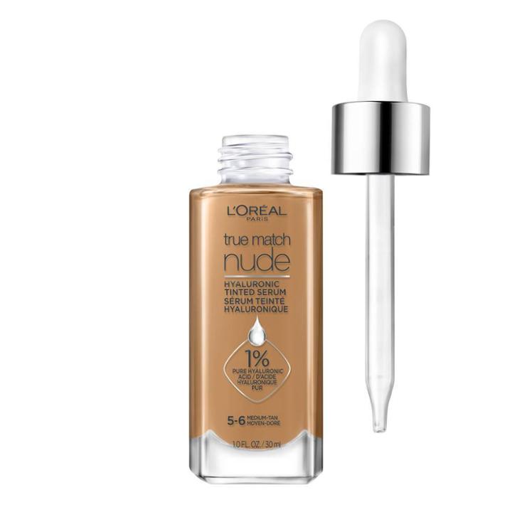 L'oreal Paris True Match Hyaluronic Tinted Serum Makeup Skincare Hybrid - 5-6 Medium-tan
