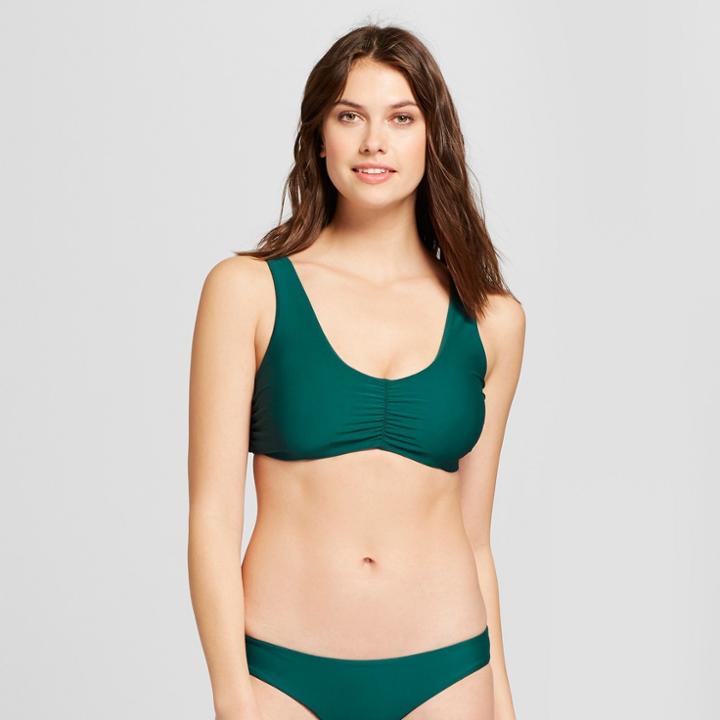 Tori Praver Seafoam Women's Bralette Bikini Top - Forest Green D/dd Cup