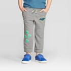 Toddler Boys' Dino Foot Print Jogger - Cat & Jack Gray