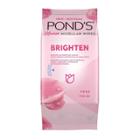 Pond's Brighten Micellar Facial Wipes - Vit B3 - Rose - 25ct, Women's
