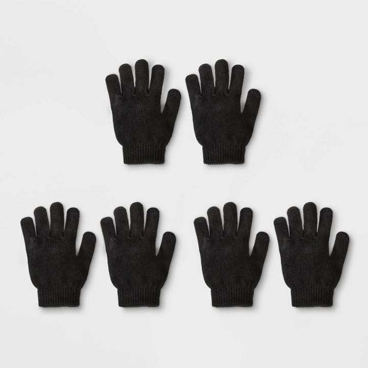 Women's 3pk Magic Gloves - Wild Fable Zenith Teal Opaque One Size, Zenith Blue Opaque
