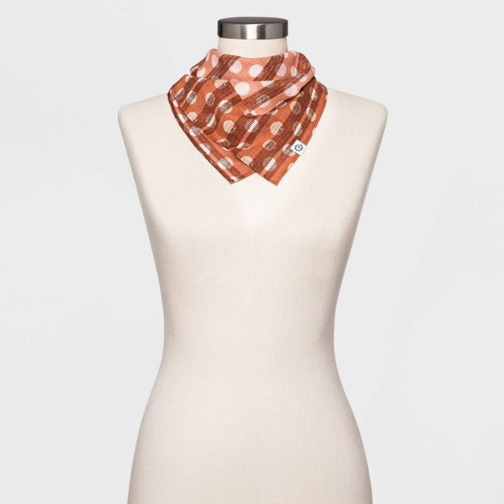 Women's Polka Dot Bandana - Universal Thread Brown, Women's,