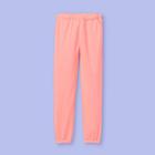 Girls' French Terry Jogger Pants - More Than Magic Neon Peach