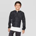 Umbro Boys' Color Blocked Windbreaker - Black