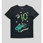 Boys' Short Sleeve 10th Birthday Graphic T-shirt - Cat & Jack Charcoal Gray