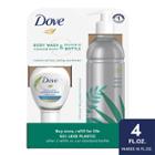 Dove Beauty Daily Moisture Body Wash Refill Concentrate & Reusable Aluminum Bottle - 4 Fl Oz/makes