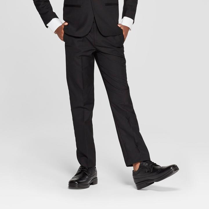 Wd·ny Black Wd.ny Black Boys' Tuxedo Pants - Black