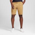 Men's 9 Linden Flat Front Shorts - Goodfellow & Co Khaki (green)
