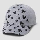 Mickey Mouse & Friends Toddler Boys' Mickey Mouse Baseball Hat - Gray One Size, Kids Unisex,