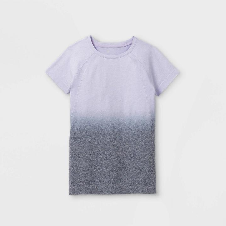 Girls' Seamless Short Sleeve T-shirt - All In Motion Lilac
