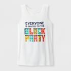 Girls' Sleeveless Block Party Graphic Tank Top - Cat & Jack Cream