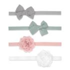 Carter's Just One You Baby Girls' 4pk Mix Headwrap Set - Gray/green/pink