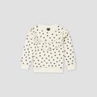 Toddler Girls' Printed Ruffle Sweatshirt - Art Class Black/cream 12m, Black/ivory