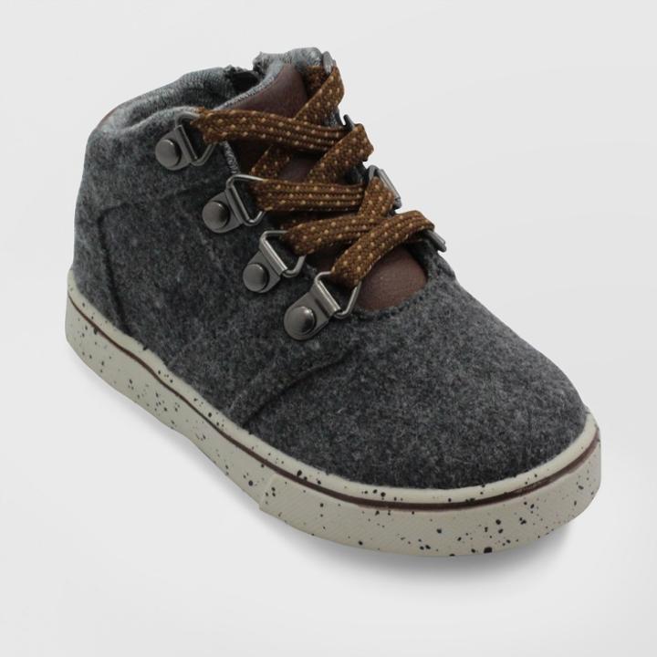 Toddler Boys' Booker Wool Mid Top Sneakers - Cat & Jack Gray