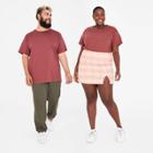 Adult Extended Size Relaxed Fit Short Sleeve T-shirt - Original Use Burgundy