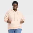 Women's Plus Size Hooded Sweatshirt - Universal Thread Beige