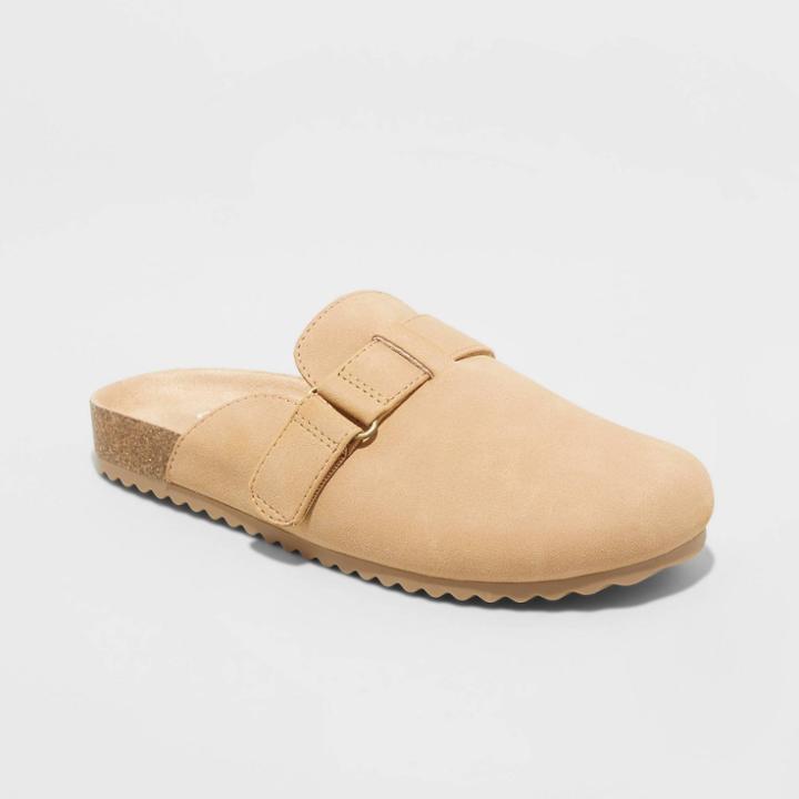 Girls' Perry Slip-on Footbed Sandals - Cat & Jack Cognac