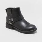 Girls' Romina Zipper Moto Boots - Art Class Black