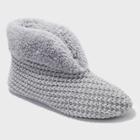 Women's Dearfoams Bootie Slippers - Gray