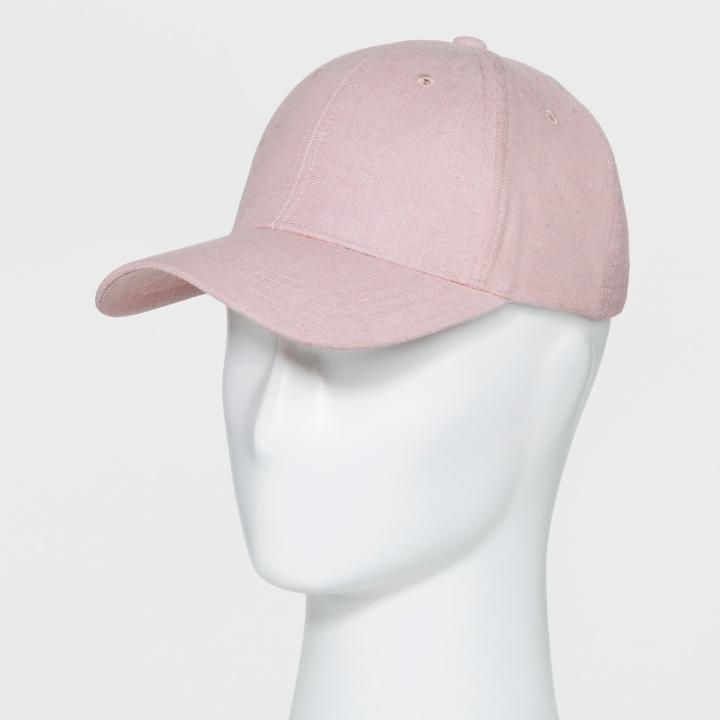Men's Curve Brim Baseball Hat - Goodfellow & Co Pink