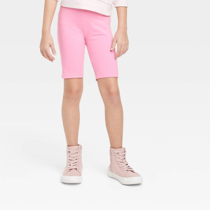 Girls' Bike Shorts - Cat & Jack Bright Pink