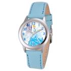 Girls' Disney Cinderella Stainless Steel Plain Case Watch - Blue