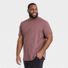 Men's Big & Tall Short Sleeve Soft Stretch T-shirt - All In Motion Berry