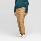 Maternity Side Panel Chino Pants - Isabel Maternity By Ingrid & Isabel Brown 8, Women's, Orange