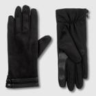 Isotoner Women's Smartdri Microfiber Glove With Smartouch Technology - Black