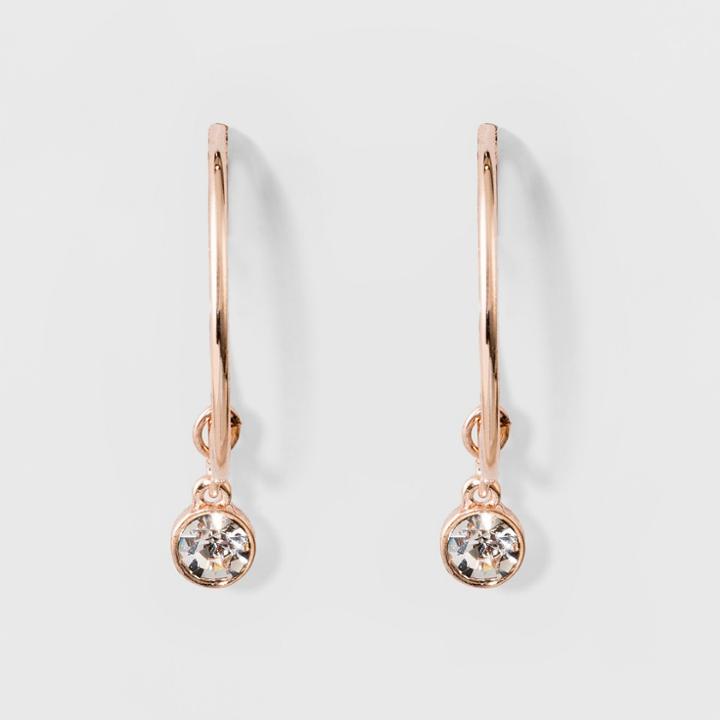 Hanging Clasp Back Earrings - A New Day Rose Gold