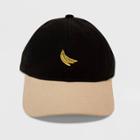 Concept One Men's Banana Icon Dad Baseball Hat - Black One Size, Adult Unisex
