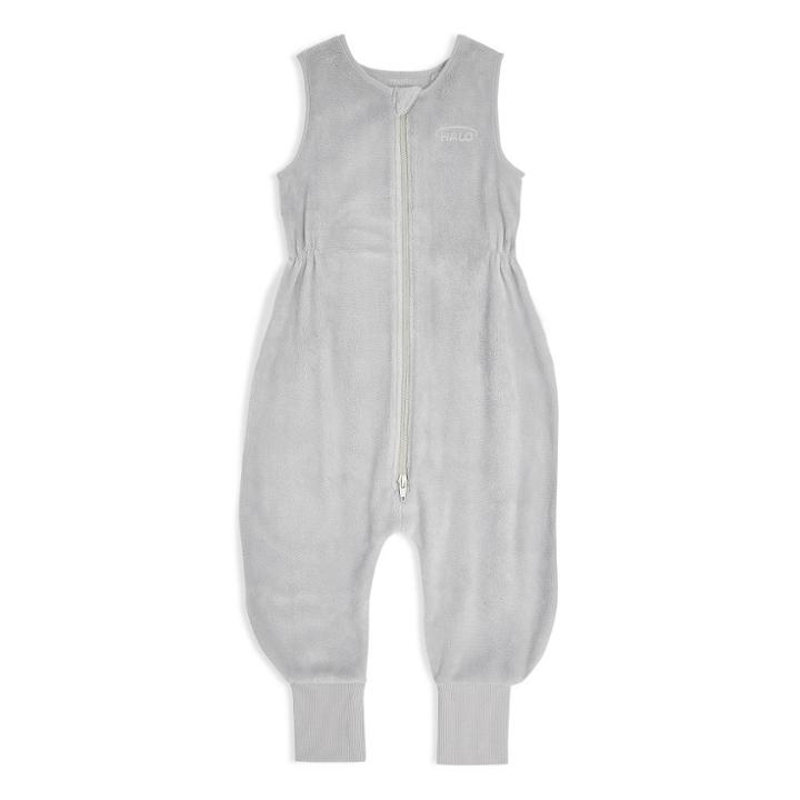 Halo Innovations Sleepsack 100% Cotton Micro Fleece Toddler Wearable Blanket - 2t - Gray Polar