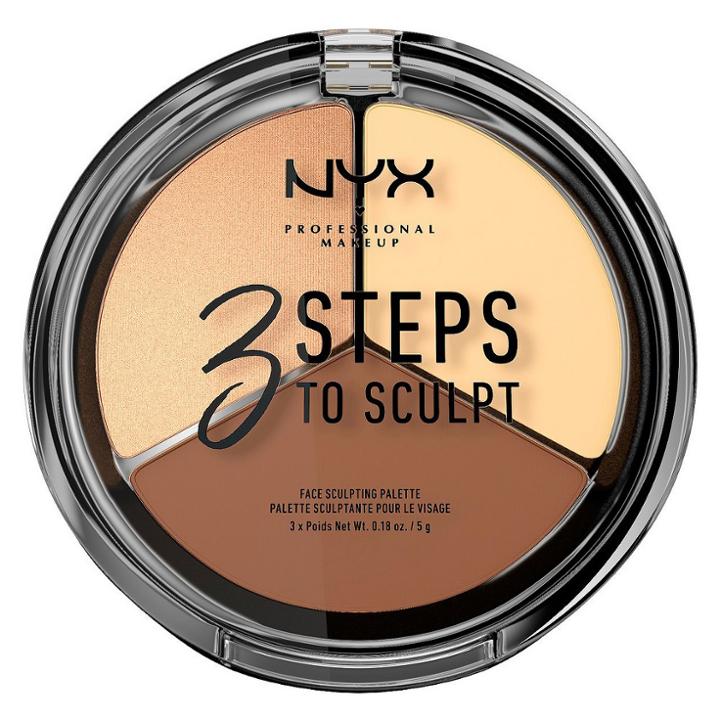 Nyx Professional Makeup 3 Steps To Sculpt Face Sculpting Palette