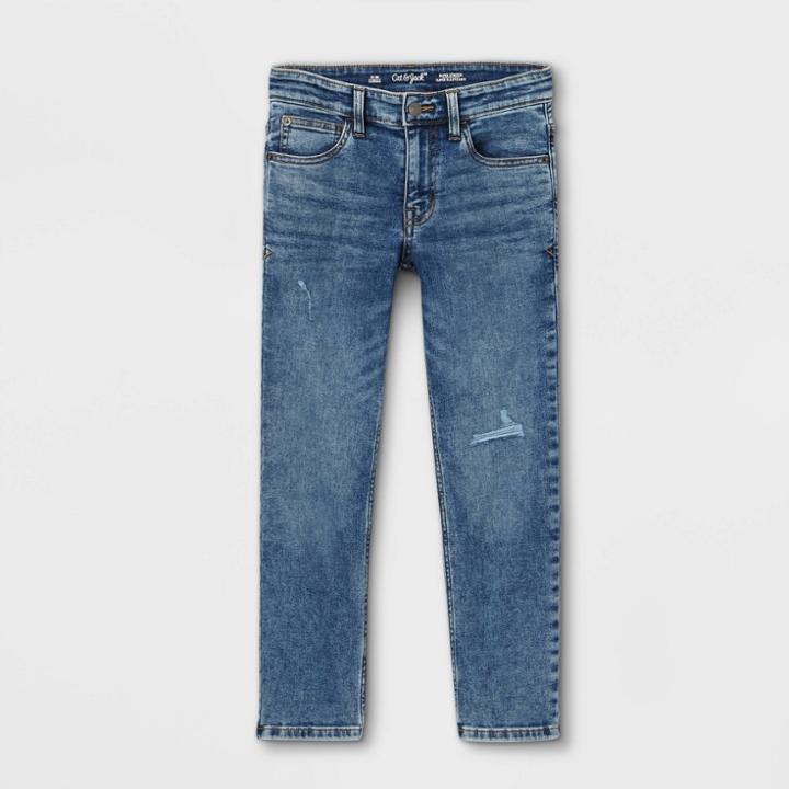 Plusboys' Super Stretch Slim Fit Jeans - Cat & Jack Medium Blue