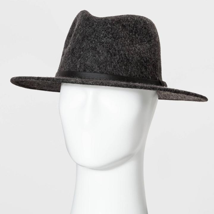Men's Panama Fedora Hat - Goodfellow & Co Gray M/l, Size:
