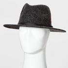 Men's Panama Fedora Hat - Goodfellow & Co Gray M/l, Size: