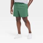 Men's Big Stretch Woven Shorts 7 - All In Motion Dark Green