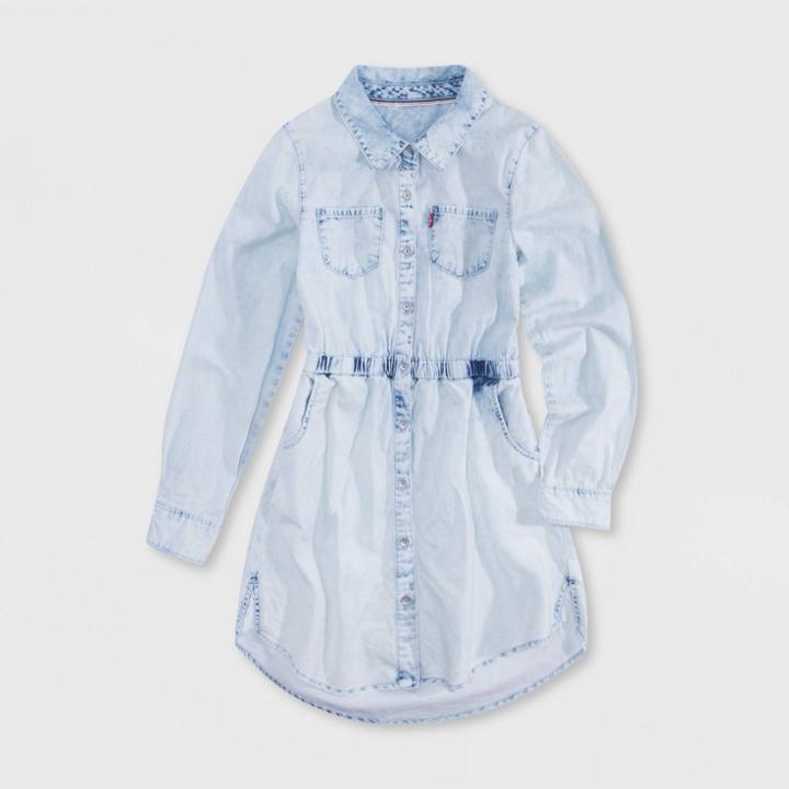 Levi's Girls' Chambray Dress - Blue