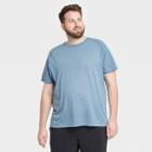 Men's Short Sleeve Run T-shirt - All In Motion Blue Gray S, Men's,